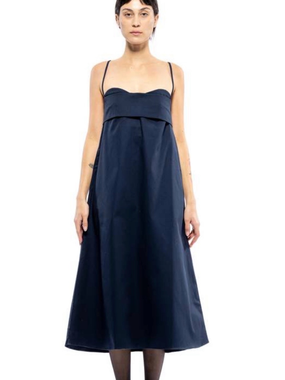 Toit volant navy blue long sundress